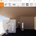 Modern floor lamp 3d model