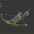 Crossbow Mechanical Crossbow Shift Bow and Arrow Shoot Far Equipment Weapons High-tech Crossbow 3d model