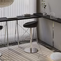 Modern Bar Chair Combination Bar Counter 3d model