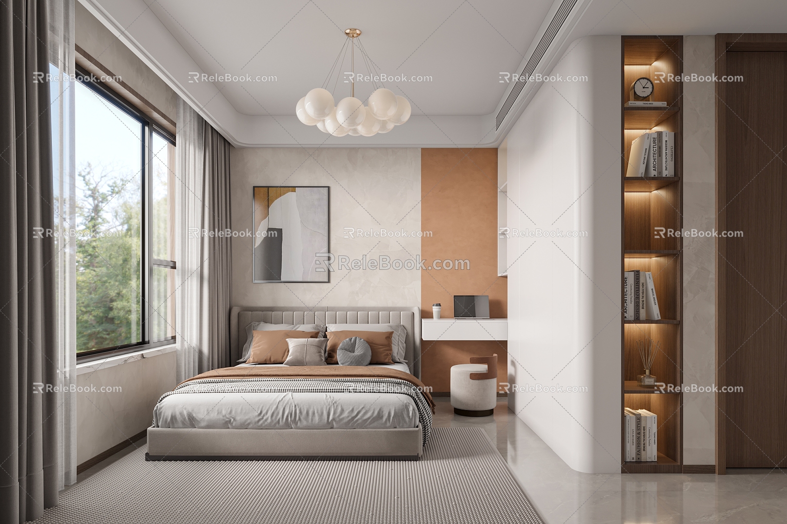 Modern Bedroom Simple Bedroom 3d model