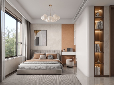 Modern Bedroom Simple Bedroom 3d model