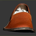 Orange Leather Loafers Shoes With Classic Design Comfortable Fit And Stylish Look