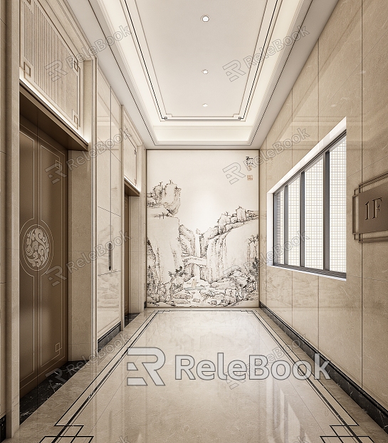 New Chinese Elevator Hall model