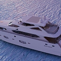 Modern Yacht Cruise 3d model