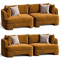 Odell Three-Seat Combination Sofa 3d model