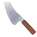 Handcrafted Weapon Knife with Sharp Damascus Steel Blade and Wooden Handle Design