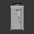 Qualline Computer Server Unit With Cooling Fan Control Panel And Green Frame