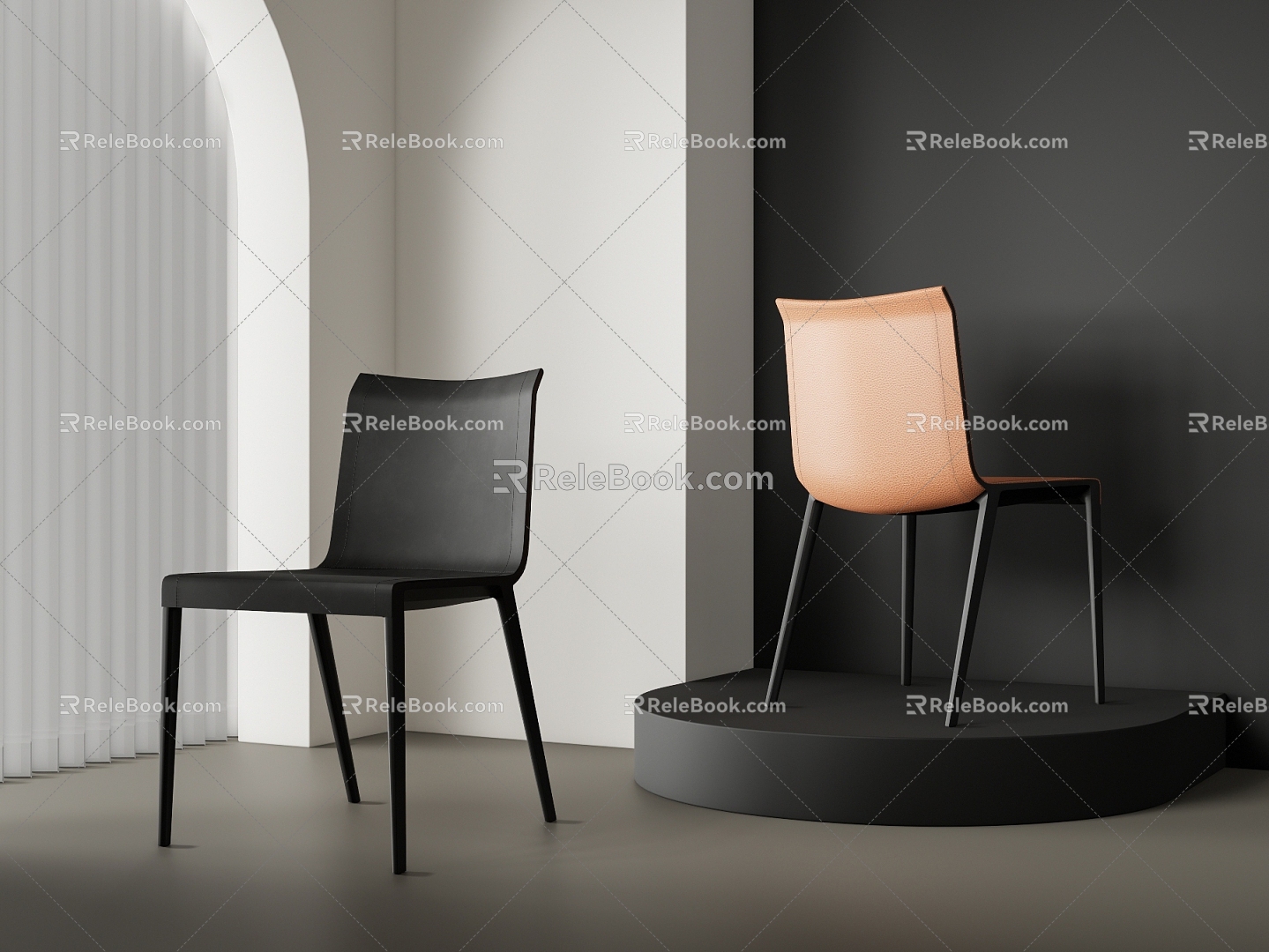 Charlotte Modern Dining Chair Single Chair Charlotte Single Chair 3d model