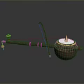 Traditional String Musical Equipment With Gourd Resonator Long Neck And Bow