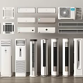 Various Air Conditioner Fan Types With Modern Designs And Different Styles 3d model