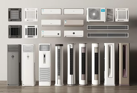 Modern Air Conditioner Vertical Air Conditioner Air Conditioner Hanging Air Outlet Air Conditioner External Top Air Conditioner Air Conditioner Cabinet Wall Mounted Air Conditioner 3d model