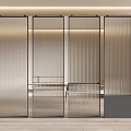 Modern Screen Partition Changhong Glass Partition Changhong Glass Screen Entrance Partition 3d model