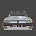 white car 3d model