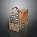 Camouflage Tactical Vest With Multiple Pockets And Adjustable Straps For Daily Use