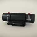 Black Mobile Phone External Camera Lens With Clip On Design And Red Buttons