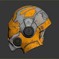 Sci-Fi Helmet Alien Helmet High Tech Helmet Game Helmet 3d model