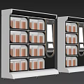 Self-service bookcase machine self-service vending machine 3d model