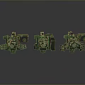laser tower turret turntable sci-fi tower defense game tower defense sci-fi turret game turret game turret 3d model