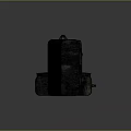 Dark Gray Textile Luggage Set with Handles for Fashion Travel Accessories