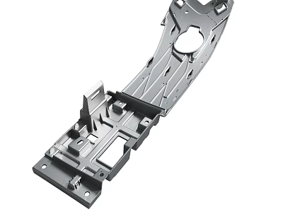 Metal Mechanical Component With Precision Machined Holes And Structural Design 3d model