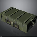 Durable Green Storage Case With Secure Latches For Daily Household Supplies