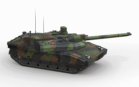 Hyundai AMX56 Le Clarek Main Battle Tank Military Armored Vehicle 3d model