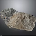 Ore Specimen Display Equipment With Textured Surface And Metallic Particles