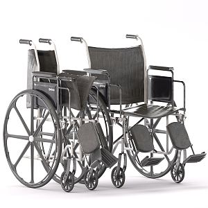 Modern Wheelchair Folding Wheelchair 3d model