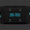 Durable Black And Teal Toolbox With Serial Number 280 7653 And Sturdy Design