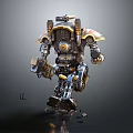 Modern Robot Mech Warrior Machine Battlearm Mechanical Battlearm Machine Warrior 3d model