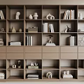 Modern Bookcase Bookshelf 3d model