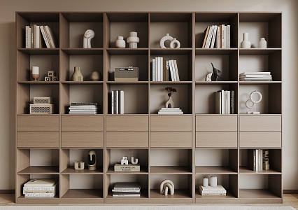 Modern Bookcase Bookshelf 3d model