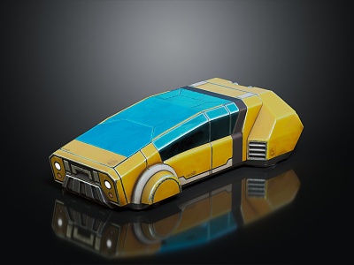 Hyundai Motor Future Car Science Fiction Car Science Fiction Item 3d model