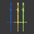Weapon Collection Featuring Sniper Rifles With Different Designs And Decorative Details