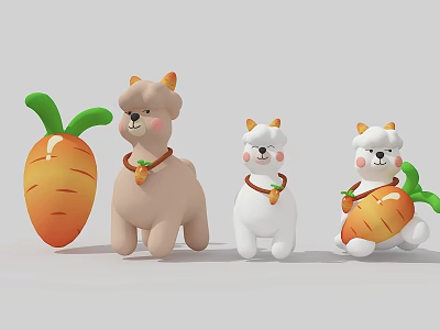 gas model alpaca radish 3d model gas model alpaca radish 3d model