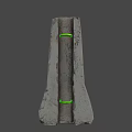 Concrete barrier 3d model