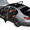 Mercedes-Benz car engine can open the trunk can open high-precision interior 3d model