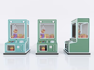 Modern Doll Machine Catch Doll Machine Video Game Machine 3d model