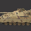 Tank Military Armored Combat Vehicle With Camouflage Design And Heavy Weaponry