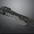 Futuristic Large Interstellar Spaceship With Advanced Cosmic Structure Design