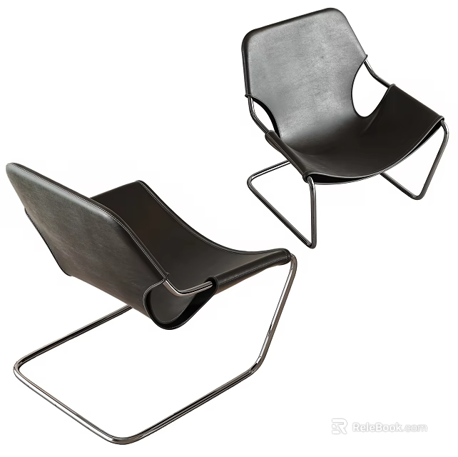 Modern Shower Sauna Interior With Black Metal Frame Chairs For Relaxation Space 3d model 