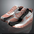 Pink And White Casual Lace Up Sneakers With Modern Design And Comfortable Sole