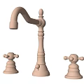 Elegant Tall Spout Brass Bathroom Faucet With Two Handles Design