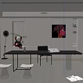 Modern study 3d model