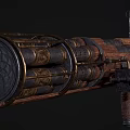 Modern Bazooka Multi-barrel Bazooka 3d model