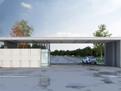 Modern Gate 3d model