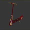 Modern Black Electric Scooter Design With Green Accents And Reflective Wheels