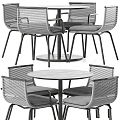 Modern table and chair combination outdoor RODA 3d model