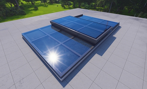 Lighting well translation skylight 3d model