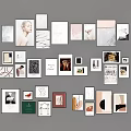 Photo Wall With Different Sized Frames Art Prints Portraits Abstract Designs Decorative Gallery Arrangement